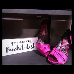 Betsey Johnson Fuschia Heels